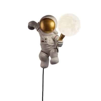Model Lampu Hias Dinding untuk Kamar Tidur & Ruang Tamu - Lampu Hias Dinding LED Bentuk Bulan Astronot