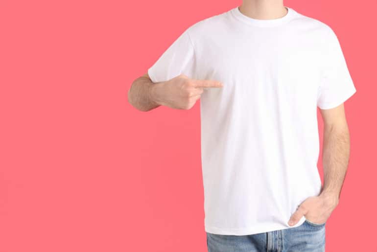Kaos Polos Putih Pria