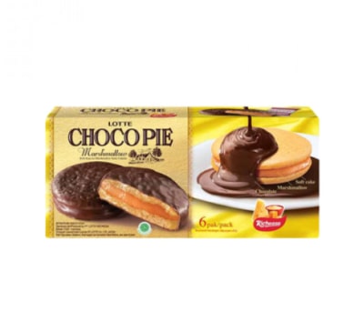 Choco Pie yang Enak & Harga - LOTTE CHOCO PIE Marshmallow X RICHEESE