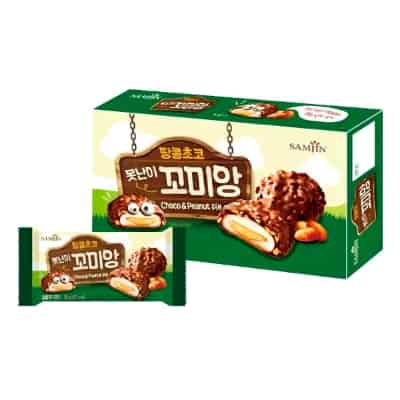 Choco Pie yang Enak & Harga - Samjin Komiang Choco & Peanut Pie
