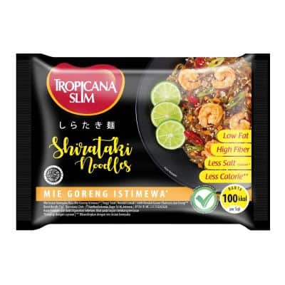 Jenis Mie Diet Rendah Kalori Terbaik - Tropicana Slim Shirataki Mie Rendah Kalori untuk Diet - Tropicana Slim Shirataki
