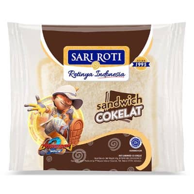 Varian Sari Roti Tawar & Rasa -SARI ROTI Roti Sandwich Coklat