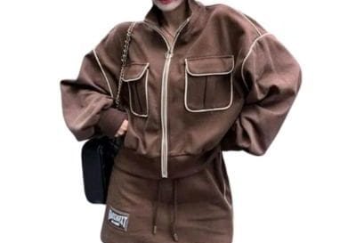 Jaket Wanita Korea Vallina White List Premium Two Pocket Outerwear Jaket Wanita Korea Vallina White List Premium Two Pocket Outerwear