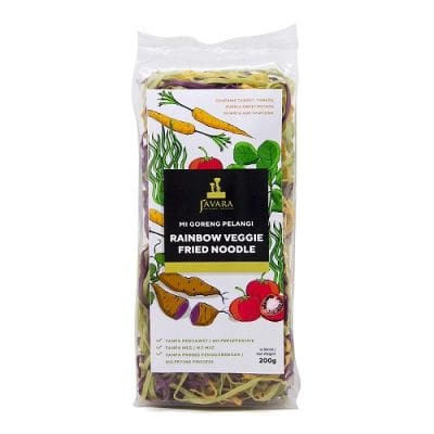Jenis Mie Diet Rendah Kalori Terbaik - Javara Rainbow Veggie Noodle Mie Rendah Kalori untuk Diet - Javara Rainbow Veggie Noodle