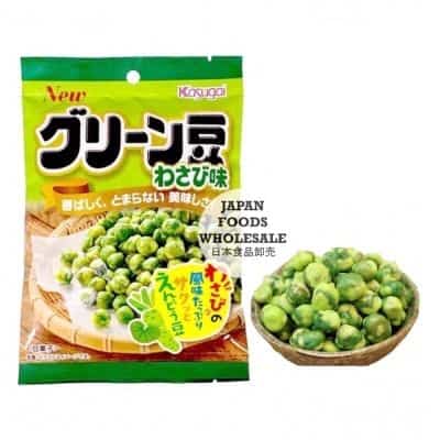 Snack Jepang yang dijual di Indonesia - Kasugai Wasabi Green Mame Snack Jepang di Indonesia Online - Kasugai Wasabi Green Mame