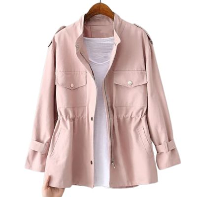 Jaket Wanita Korea Femes Veranda Button Zipper Parka Jaket Wanita Korea Femes Veranda Button Zipper Parka