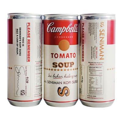 Minuman Kopi Kemasan Kaleng Enak & Harga - Seniman Kopi Susu Kaleng LIMITED EDITION Collectible Minuman Kopi Kaleng yang Enak - Seniman Kopi Susu Kaleng LIMITED EDITION Collectible