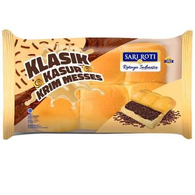 Varian Sari Roti Tawar & Rasa - SARI ROTI Klasik Kasur Krim Messes