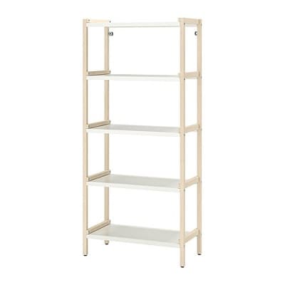 Rak Buku IKEA Modern & Aesthetic - EKENABBEN Unit Rak Terbuka, Aspen-Putih, 70x34x154 Cm Rak Buku IKEA Minimalis & Modern - EKENABBEN Unit Rak Terbuka, Aspen-Putih, 70x34x154 Cm