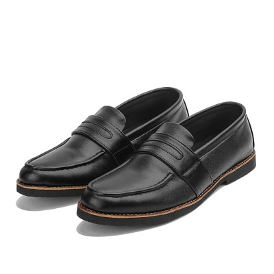Sepatu Loafers untuk Pria Branded & Keren - Giant Flames Sepatu Loafers Pria Harper Black