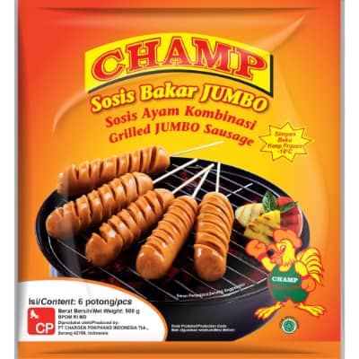 Sosis Kabar Jumbo & Mini & Harga - CHAMP Grilled Jumbo Sausage Sosis Kabar Jumbo & Mini yang Enak - CHAMP Grilled Jumbo Sausage