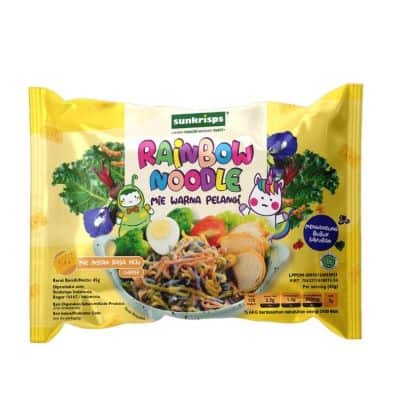 Jenis Mie Diet Rendah Kalori Terbaik - Sunkrisps Rainbow Noodle Rasa Keju Mie Rendah Kalori untuk Diet - Sunkrisps Rainbow Noodle Rasa Keju