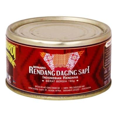 Daging Kaleng Kemasan Terbaik yang Enak - Bernardi Rendang Daging Sapi