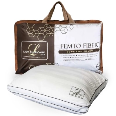Bantal Bulu Angsa Terbaik & Harga - Lady Americana Bantal Femto Fiber Bulu Angsa