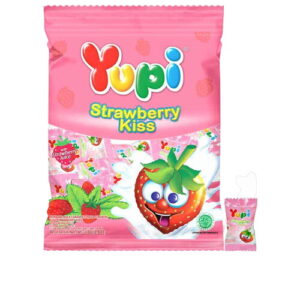 1070 Jual Yupi Candy Gummy Kiss Strawberry 110g
