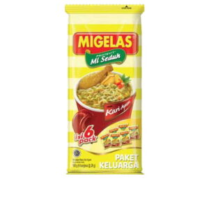 1206 Migelas Mie Instant Paket Keluarga Kari Ayam 6x28g