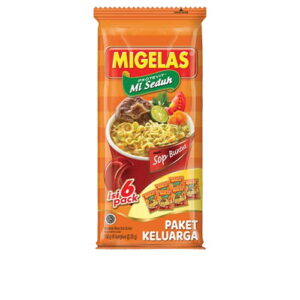 1207 Migelas Mie Instant Paket Keluarga Sop Buntut 6x28g