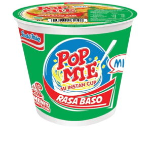 1235 Pop Mie Mi Instan Mini Baso Sapi Cup 35g
