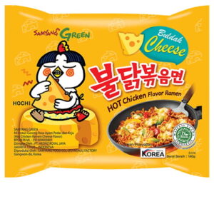 1246 Samyang Mie Instant Goreng Pedas Ayam Keju 140g