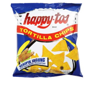 1885 Happytos Snack Tortilla Chips Roasted Corn Pck 55g