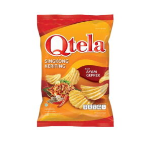 1949 Qtela Keripik Singkong Keriting Ayam Geprek 80g