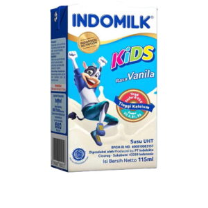 2171 Indomilk Susu Cair Uht Kids Vanilla Tpk 115ml