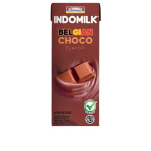 2225 Indomilk Susu Cair Uht Belgian Choco 180ml