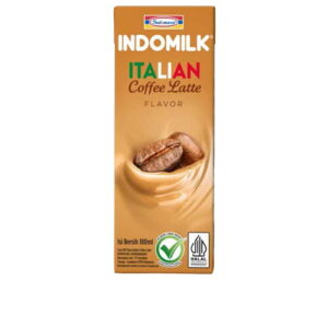 2229 Indomilk Susu Cair Uht Italian Coffee Latte 180ml