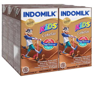 2230 Indomilk Susu Cair Uht Kids Cokelat 6x115ml