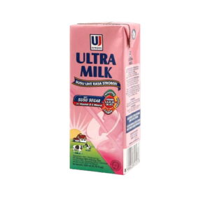 2282 Ultra Susu Uht Steril Slim Strawberry Tpk 200ml