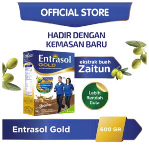 2384 Entrasol Gold Susu Bubuk Coklat 2x300g