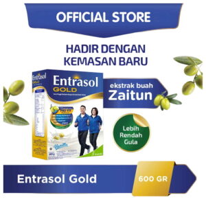 2385 Entrasol Gold Susu Bubuk Vanila Box 2x300g
