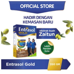 2402 Entrasol Gold Susu Bubuk Coklat Box 2x185g