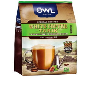 2696 Owl White Coffee Tarik 3 In 1 Hazelnut 15x36g