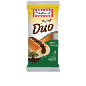 3225 Prime Bread Duo Custard Kacang Hijau Cokelat Chip