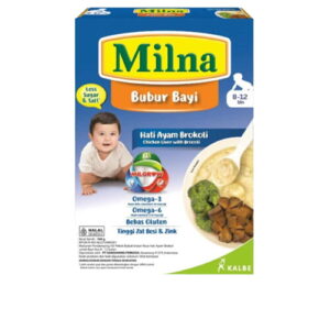 3693 Milna Bubur Bayi 8 Hati Ayam Brokoli 100g