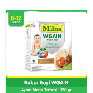 3694 Milna Bubur Bayi 9 Ayam Manis Teriyaki 120g