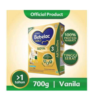 3802 Bebelac Gold 3 Susu Bubuk Soya Vanilla 700g