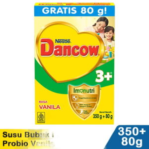3846 Dancow 3 Susu Bubuk Protectus Probio Vanila 350g 80g