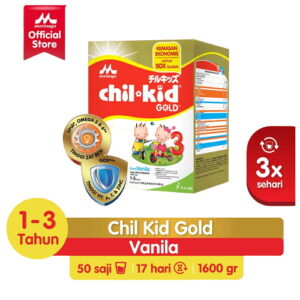 3863 Morinaga Chil Kid Susu Pertumbuhan 3 Vanila Box 4x400g