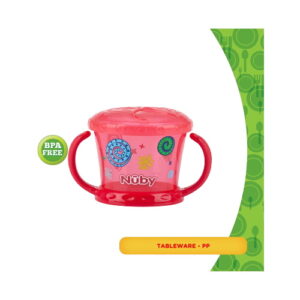 3913 Nuby Snack Keeper 1pk Print Red