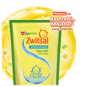 4025 Zwitsal Baby Bath Hair Body Antibacterial 450ml