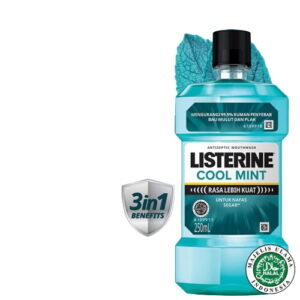 4363 Listerine Mouthwash Antiseptic Cool Mint Btl 250ml