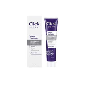 4385 Click Natatural Toothpaste Whitening Cavity Protect Blackberry Mint 100g