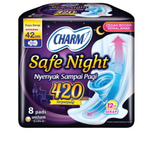 4489 Charm Pembalut Safe Night 8 S Wing 42cm