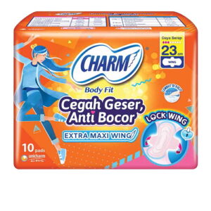 4528 Charm Pembalut Wanita Body Fit 10 S Extra Maxi Wing Pck