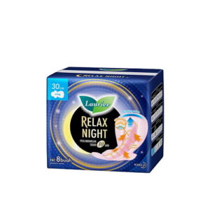 4540 Laurier Pembalut Wanita 8 S Relax Night Pck 30cm