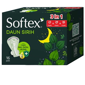 4550 Softex Pembalut Daun Sirih 3in1 16 S