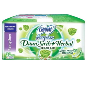 4552 Charm Pantyliners 32 S Daun Sirih Herbal