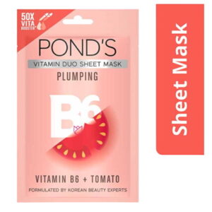 4984 Ponds Vitamin Duo Sheet Mask Vitamin B6 Tomato 20g